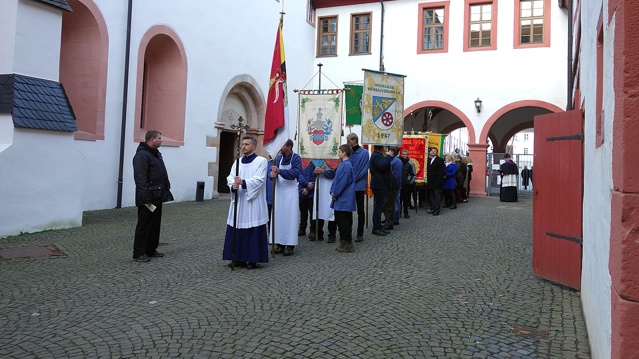 Erntedankfeier der Rheingauer Winzer im Kloster Eberbach