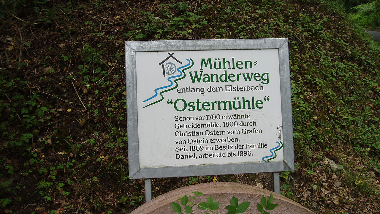 Die Ostermühle am Elsterbach