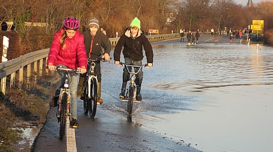 Hochwasser am Rhein