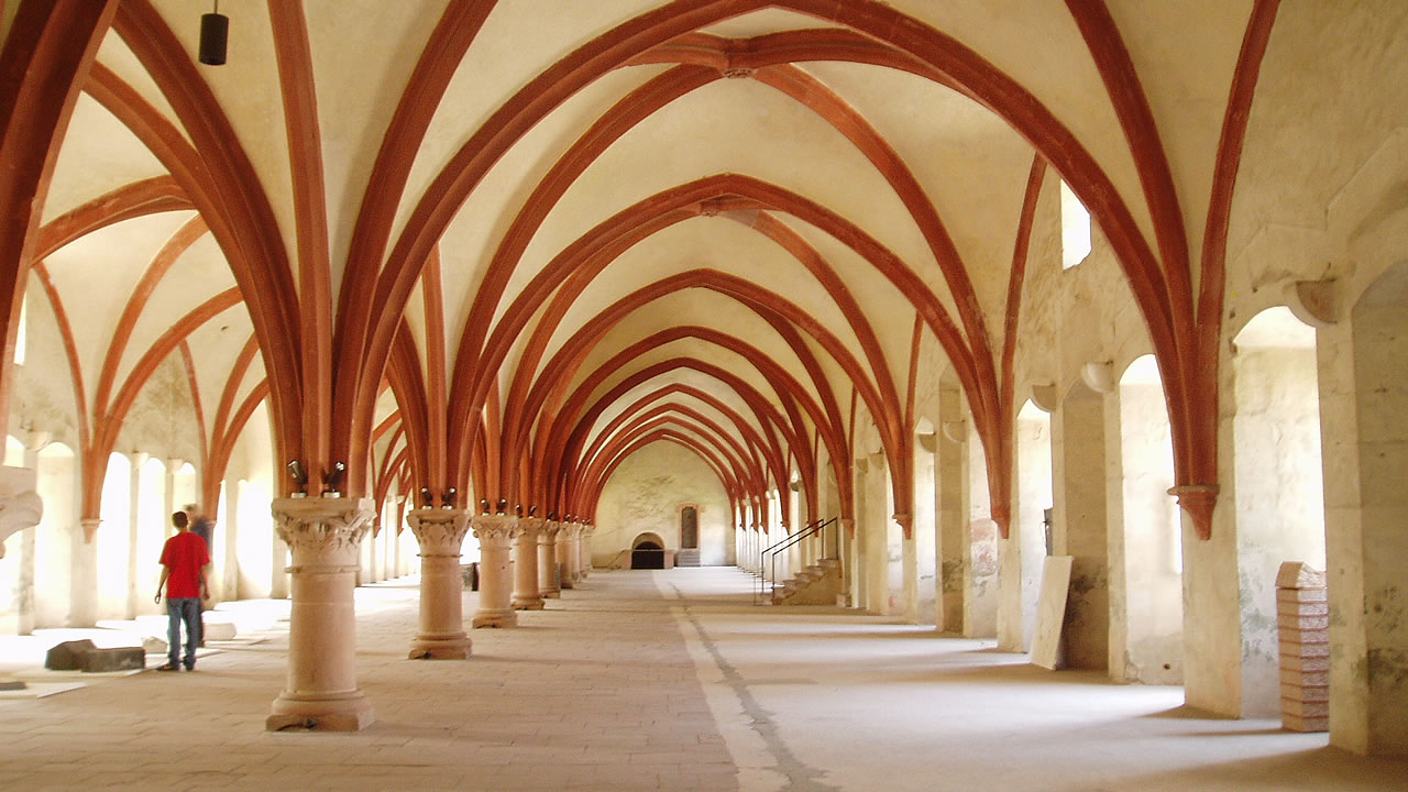Das Mönchsdormitorium im Kloster Eberbach