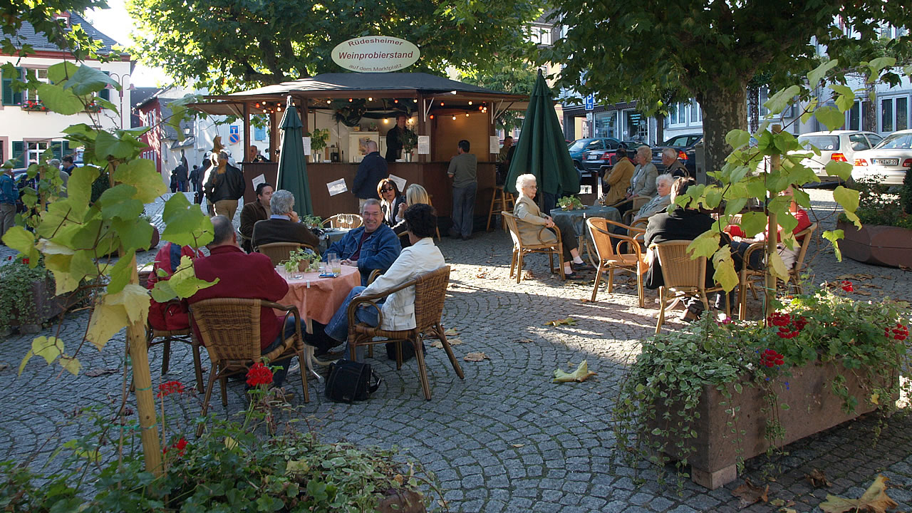 Weinstand in Rüdesheim am Rhein