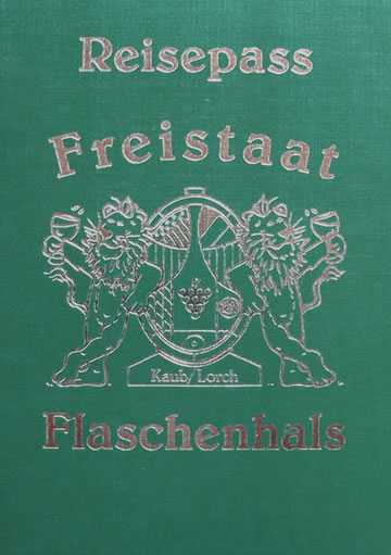 Freistaat Flaschenhals Reisepass GRÜN